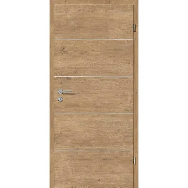 Bestseller SOLIDO Smart Innentüre CPL Asteiche quer 4 Lisenen VB Rechts TBA900/2030 mm