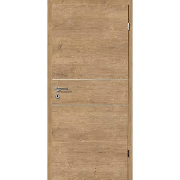 Bezpieczne zakupy SOLIDO Smart Innentüre CPL Asteiche quer 2 Lisenen VB Links TBA1050/2030 mm