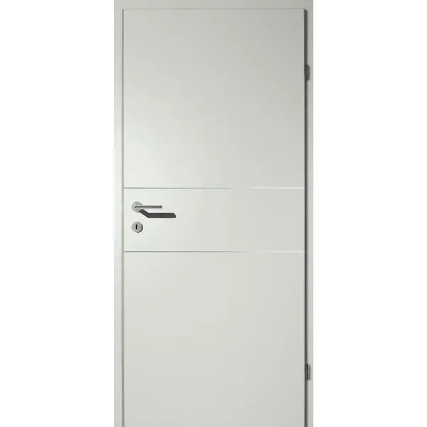 Bezpieczne zakupy SOLIDO Smart Innentüre CPL Nebelgrau, 2 Lisenen VB Links TBA 800/2030mm