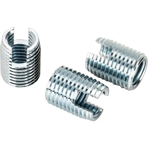 Premium Gewindeeinsätze selbstschneidend M16Stahl verzinkt-blau