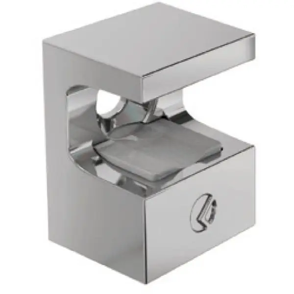 Rabat ITALIANA FERRAMENTA Glasbodenträger KRISTAL zum Schrauben, Glas 8 mm, vernickelt