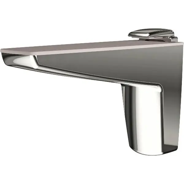 Rabat ITALIANA FERRAMENTA Tablar-Klemmträger Moon S, Stärke 4-25 mm, glanzverchromt