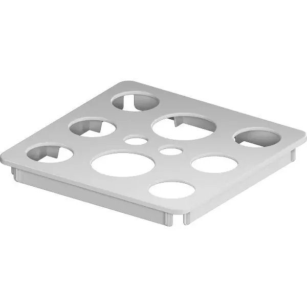 VS ADD Box-M Deckel gelocht 1x1 Grau Rabat