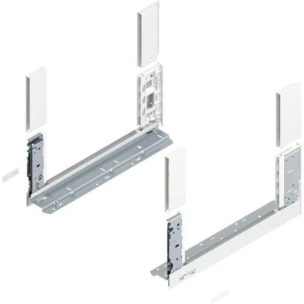 BLUM LEGRABOX free, Zarge Höhe C, NL 400, Seidenweiß-matt Niska cena