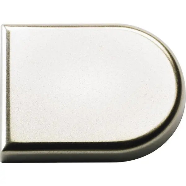 Zamów dziś HETTICH Glastür Zierkappe halbrund, Kunststoff matt vernickelt