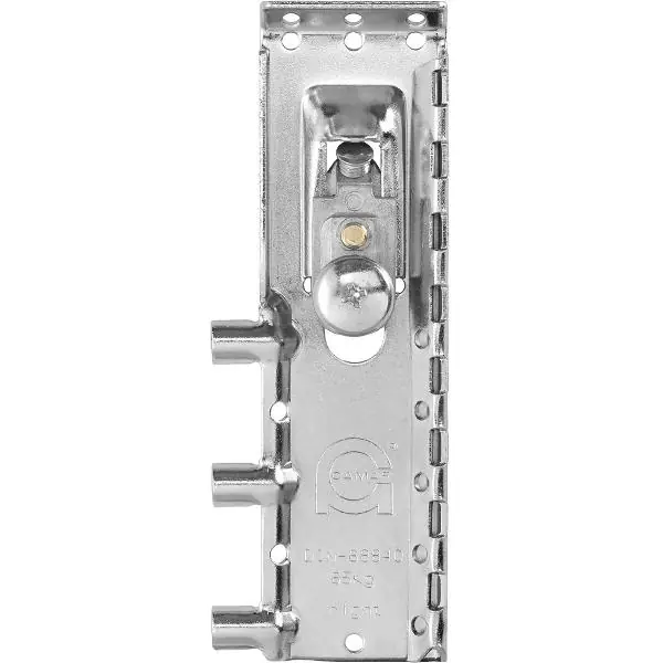 CAMAR Schrankaufhänger 816AS rechts, H 12 mm, T 10 mm, Stahl verzinkt/Zamak Popularny