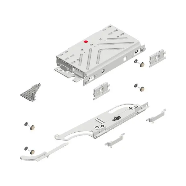 CINETTO PS40 Schiebetürbeschlag dritte Tür mittig links Aussenfront frontbündig Darmowy zwrot