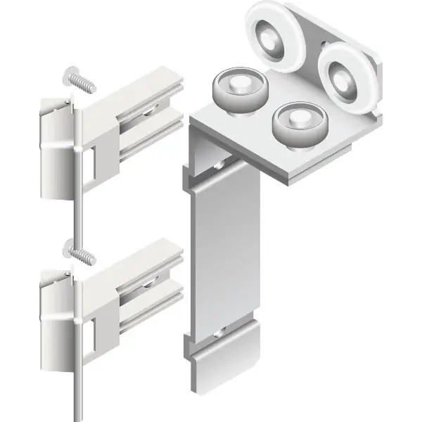 CINETTO PS23 Faltschiebetürbeschlag rechts, bis 50kg, 2 Türflügel Popularny