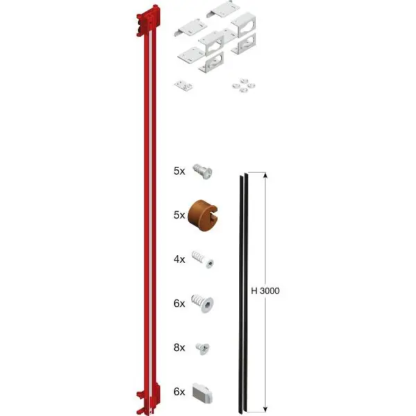 Cena promocyjna CINETTO PS66 Large Holz-Befestigungsset 2700-3000 mm links