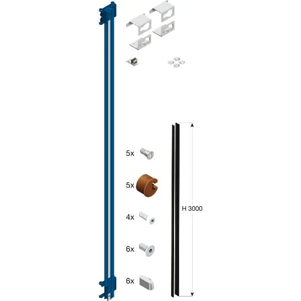 Cena promocyjna CINETTO PS66 Large Glas-Befestigungsset 2700-3000 mm links