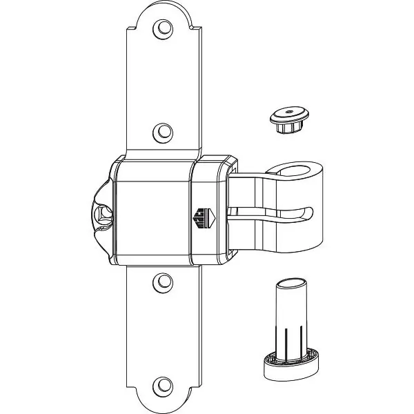 MACO RUSTICO Ladenkreuzband MMV Kröpfung fix 12 mm Austragung 16-24 mm schwarz Tylko do końca tygodnia