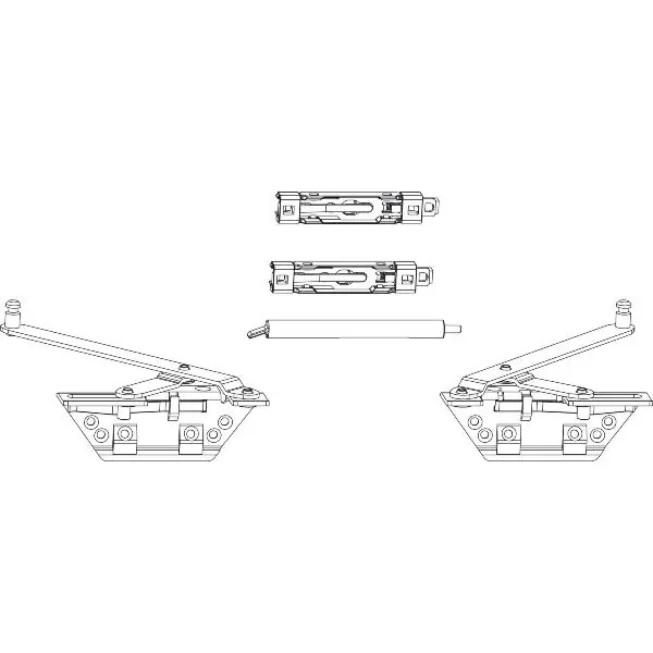 MACO SKB-S/SE Gleitschere einstellbar, links + rechts, silber (103843) Premium