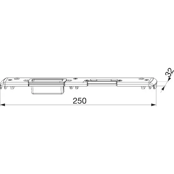 Ostatnie sztuki Fallen- und Riegelschließteil Beschlagsnut gegenüber f. EÖ, rechts, (209104)