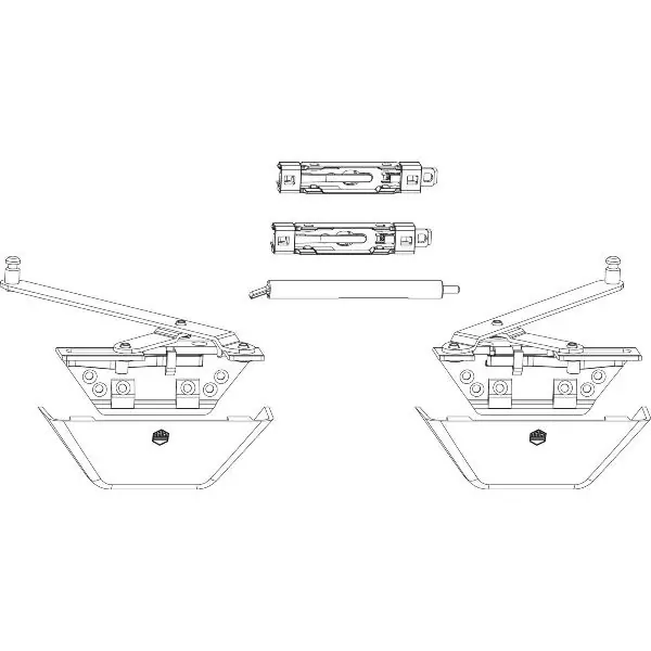 Okazja MACO SKB-S/SE Grundkarton Gleitschere FFB 620-1650 mm weiß (103074)