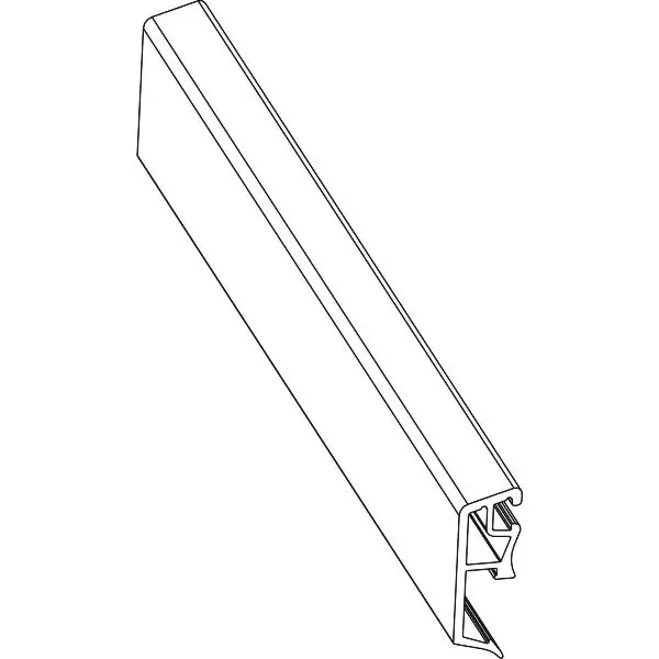 MACO Fiber-Therm Abdeckleiste Holz/Alu f. rahmenlose Fixverglasung, L=2500 mm Łatwy zwrot