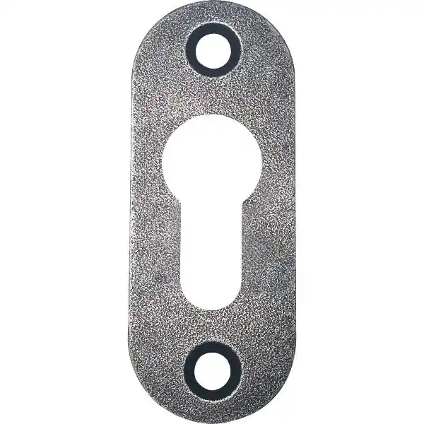 HALCÖ Zylinderrosette STUBAI, oval, 26 x 66 mm, verzinkt schwarz hell passiviert Hit sprzedaży