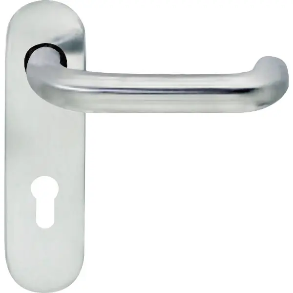 Cena promocyjna BKS Drückerlochteil B 72110 mit Kurzschild PZ 72 mm, für außen rund, silber