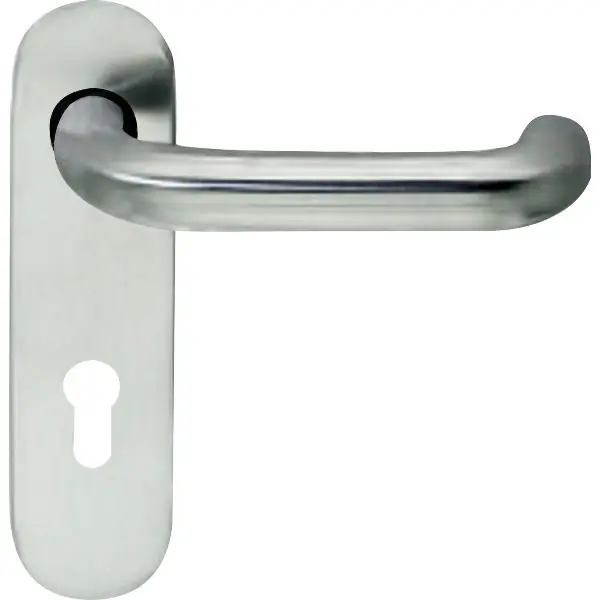 BKS Drückerlochteil B 72110 mit Kurzschild PZ 72 mm, für außen rund, Edelstahl Sprawdź teraz