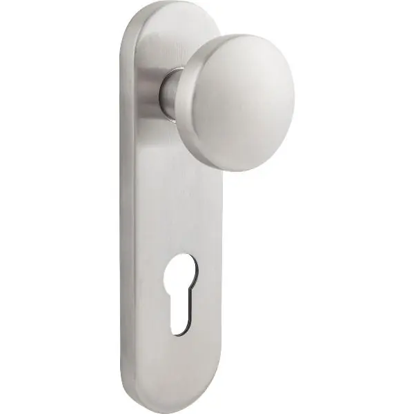 BKS Knopfkurzschild für außen, B 72610, Edelstahl Oferta limitowana