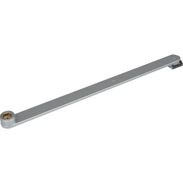 Dostępne od ręki GEZE Hebel mit vernietetem Gleitstein silberfarbig 333 mm 079332