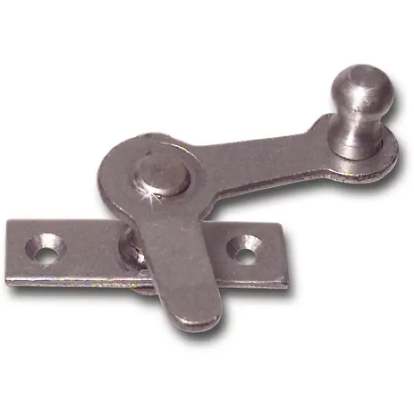 Zungenreiber mit Eisenknopf auf eckiger, gerader Platte, Stahl blank, links, 25 Najlepsza cena