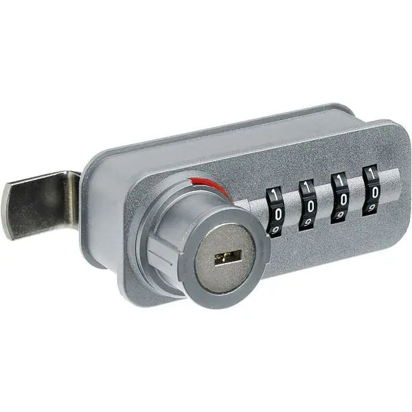 Do wyczerpania zapasów HETTICH Zahlenschloss mit Riegel -Freecode, rechts, Stahl/KS verchromt matt