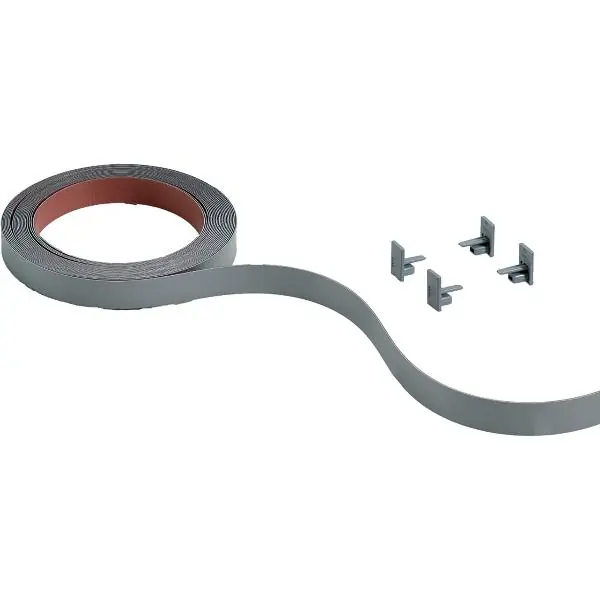 Do wyczerpania zapasów HETTICH SlideLine M Farbset zu vorlaufendem Laufprofil 22mm silber, 4000 mm