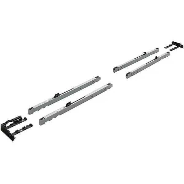 Wysoka jakość HETTICH TopLine XL Silent System Dämpfungs-Set, 2-türig 60-100 kg, schwarz