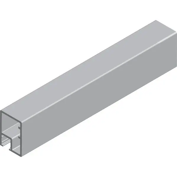 CINETTO Aluminium Glasrahmenprofil ANKOR-19, L 6100 mm eloxiert Tani