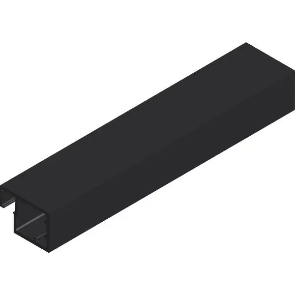 CINETTO Aluminium Glasrahmenprofil ANKOR-27, L 6100 mm, schwarz eloxiert Tylko dziś