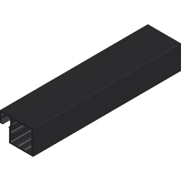 CINETTO Aluminium Glasrahmenprofil ANKOR-30, L 6100 mm, schwarz eloxiert Tylko dziś