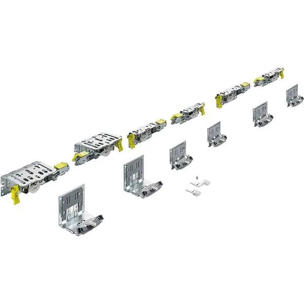 Darmowy zwrot HETTICH TopLine XL Schiebetürbeschlag-Set 1350 x 3000, 3-türig 18-30 mm