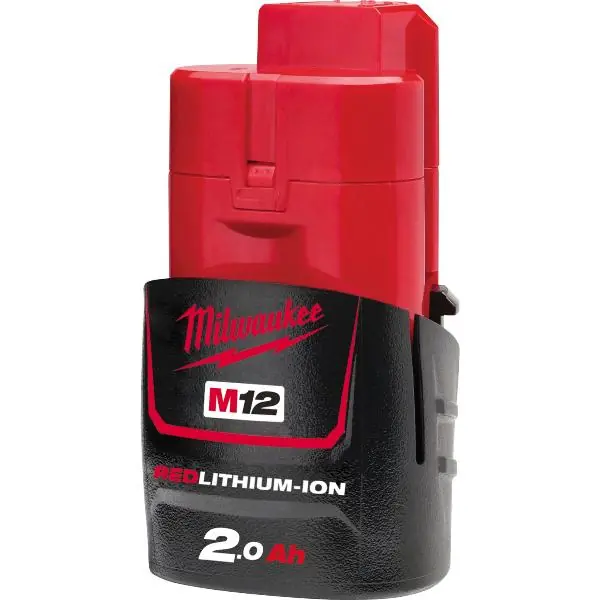 MILWAUKEE Akku / Ersatzakku M12 B2 Red Li-Ion 12 Volt / 2,0 Ah Red Li-Ion Nie przegap