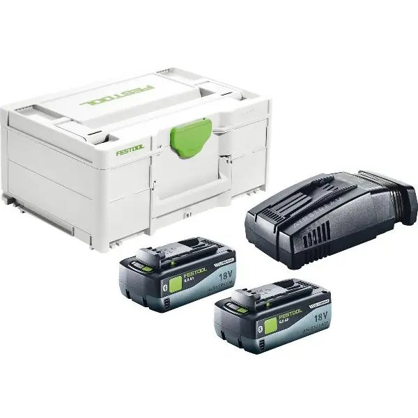 Bestseller FESTOOL Akku-Starterset SYS 18 Volt / 2x 8,0 Ah SCA 16