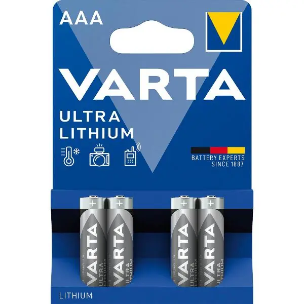 VARTA Batterie Ultra Lithium LR03/AAA 1,5 Volt (4 St) Rabat