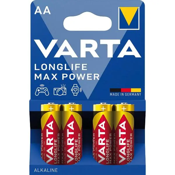 VARTA Batterie Longlife Max Power LR6/AA 1,5 Volt 4 Stück Ekspresowa dostawa