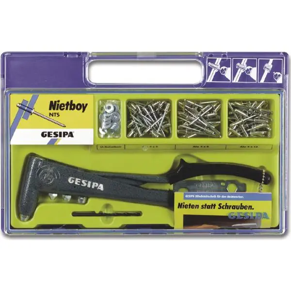 Rabat GESIPA Nietboyset NTS in Kunststoffbox für Blindnieten bis ø 5 mm
