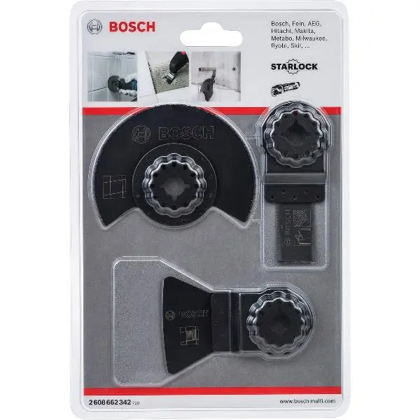 BOSCH Starlock Basis Fliesen Set 3-teilig Wybór klientów