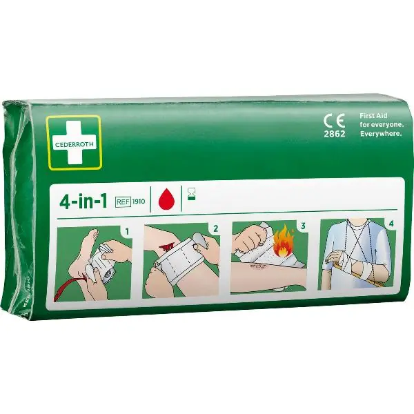 CEDERROTH Universalverband 4-in-1 Blutstiller 1Kompresse+2Binden Oferta czasowa
