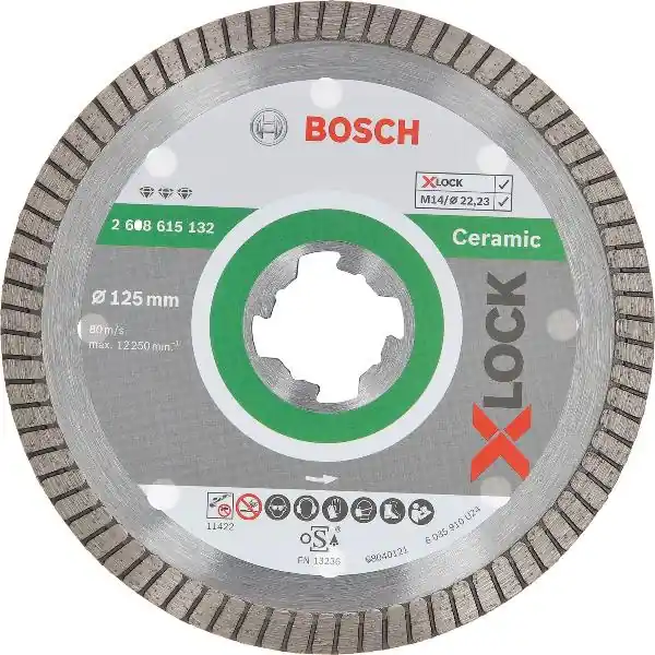 BOSCH X-LOCK Diamant-Trennscheibe Best for Ceramic extra clean turbo 125x1,4 mm Ostatnia szansa