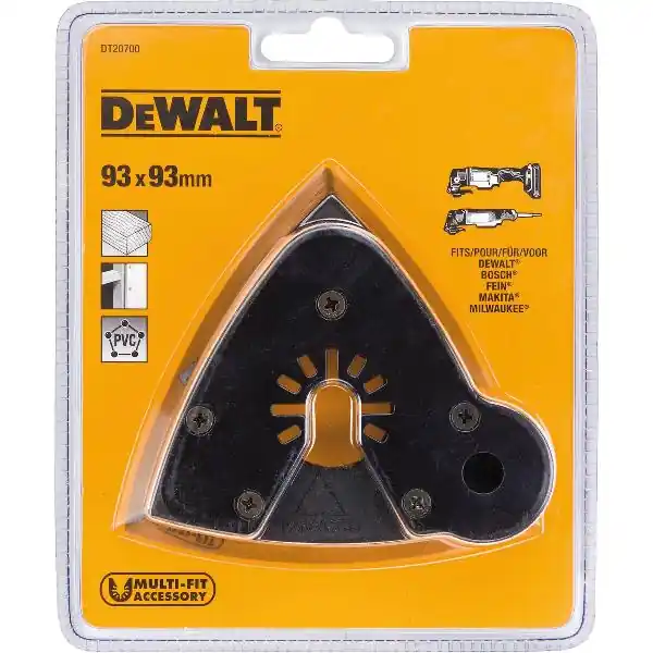Zamów teraz DEWALT Multi-Tool Schleifplatte DT 20700 Abmessung 93 x 93mm