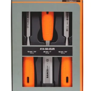 Cena promocyjna Zestaw 3 dłut do drewna Bahco 414-S3-EUR
