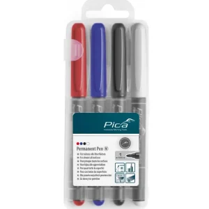 Zestaw 4 markerów permanentnych precyzyjnych kolory: czarny, czerwony, niebieski, biały Ostatnia szansa