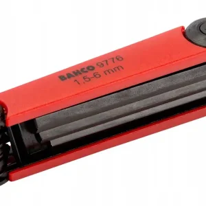 Okazja Zestaw 7 szt. kluczy imbusowych rozkładanych hex 1.5-6 mm BE-9776 Bahco