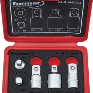 Zestaw adapterów zwiększających/ zmniejszających 1/4" - 1/2" 5-cz. FORMAT Super okazja