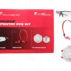 Zestaw BHP dekarz okulary, stoper, maska Milwaukee Zniżka