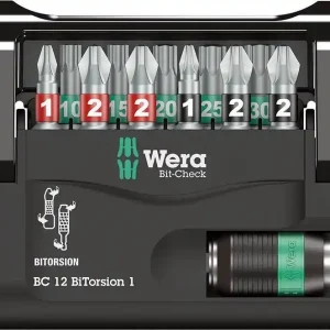 Premium Zestaw bitow Bit-Check 12BiTorsion 1 Wera