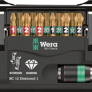 Zestaw bitow Bit-Check 12Diamond 1 Wera Hit sprzedaży