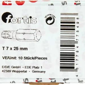 Zestaw bitow DIN3126C6,3 10xT7x25mm FORTIS Obniżka ceny