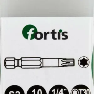 Zniżka Zestaw bitow DIN3126E6,3 10xT30x50mm FORTIS